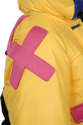 Vista 5 de Taeyue Chaqueta Killjoy para mujer disfraz de Halloween y cosplay con bolsa