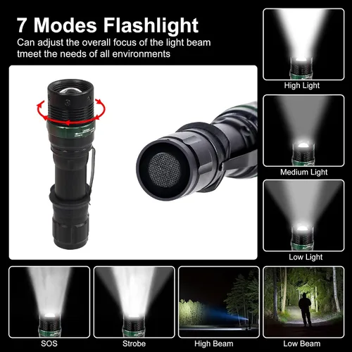 Vista 5 de 2 luces LED de señal de seguridad de 11 pulgadas, luces de control de tráfico con 7 modos de flash rojo, para asistente de estacionamiento