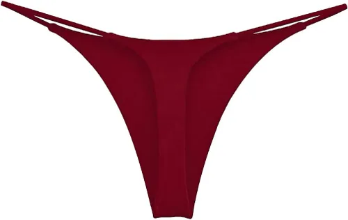 Vista 17 de Tanga de encaje sin costuras para mujer, ropa interior de cintura alta con tiras en G Serie 010-leopardo