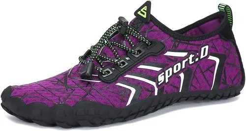 Vista 45 de UBFEN Zapatos acuáticos para natación, para hombre y mujer, para deportes de playa, secado rápido, descalzos para navegación, pesca, buceo, surf