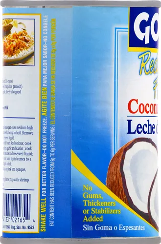 Vista 4 de Goya Foods Leche de coco, grasa reducida, 13.5 onzas líquidas (paquete de 24)