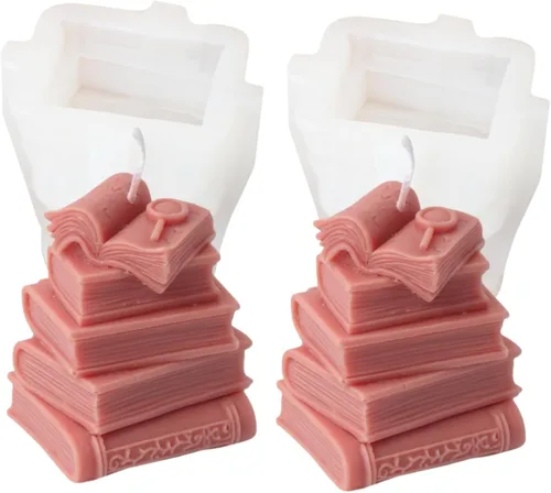 Vista 17 de Moldes de silicona para velas (paquete de 2 velas de erizo)