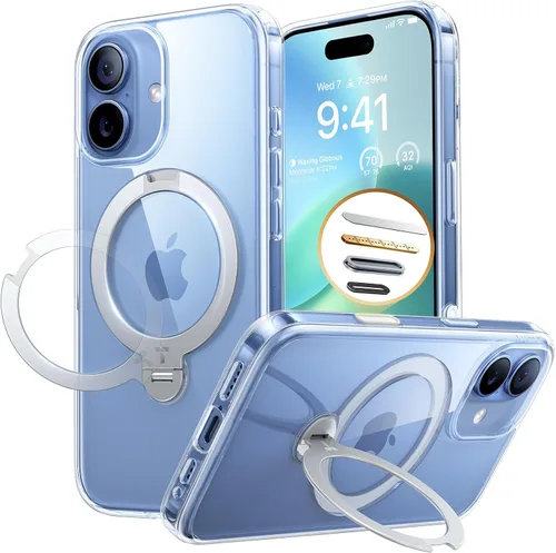 Vista 24 de TORRAS Q3 Spin - Funda para iPhone 14 Pro Max con soporte magnético 360, color negro
