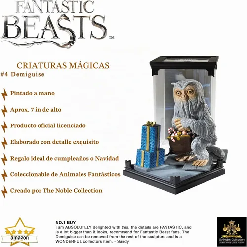 Vista 3 de The Noble Collection Animales fantásticos criaturas mágicas: No.4 Demiguise