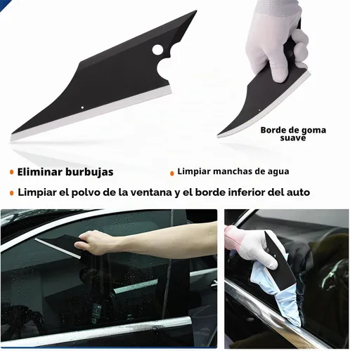 Vista 4 de Ehdis 7-8 piezas de película protectora de vidrio de autos, herramientas de instalación de matriz de envoltorio de autos con kit de pistola de calor