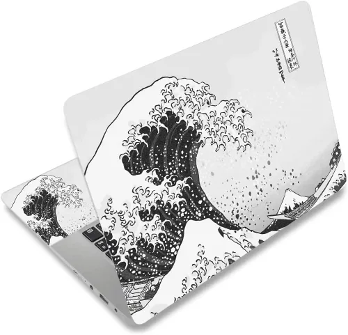 Vista 34 de Adhesivo para laptop de 12.1-15.6 pulgadas, calcomanía reutilizable universal de vinilo para laptop, protector de arte impermeable en color panal