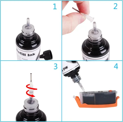 Vista 4 de Kit de tinta de repuesto PGI-250 PGBK CLI-251 / PGI-250XL CLI-251XL PGI-270 PGBK CLI-271 / PGI-270XL CLI-271XL PIXMA MG7520 MG7120 MG6320 IP8720