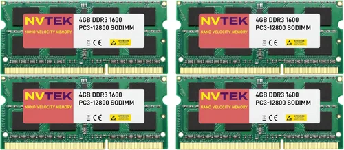 Vista 7 de 8 GB (2 x 4 GB) DDR3 1600 MHz PC3-12800 SODIMM 2Rx8 1.35V 204-PIN Non-ECC Laptop PC Memory KIT