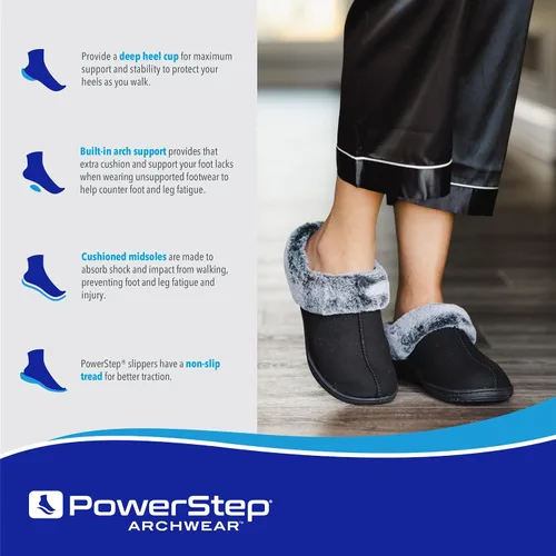Vista 5 de Powerstep Women's 2022 Archwear, House Shoes, Orthotic Slippers with Arch Support