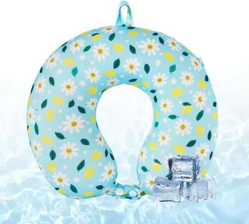 Vista 22 de Almohada de cuello de viaje de espuma viscoelástica para adolescentes y Pingüino
