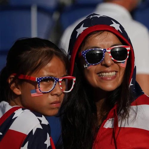 Vista 2 de 40 tatuajes temporales de la bandera estadounidense para partido de la Copa Mundial de Fútbol 2026, calcomanías impermeables para hombres y mujeres