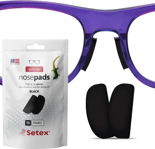 Vista 14 de Setex Gecko Grip - Almohadillas antideslizantes para la nariz de 0.071 in de grosor, (5 pares transparentes) fabricadas en Estados Unidos