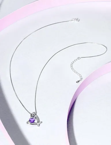 Vista 5 de HXZZ Fine Jewelry - Collar con colgante de plata de ley con topacio azul suizo, amatista, citrino, peridoto y ópalo, regalo para mujer, Gema