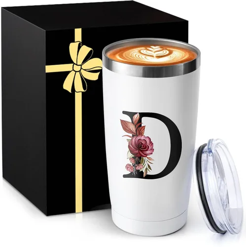 Vista 8 de Taza de café aislada de 20 onzas con tapa de acero inoxidable a prueba de derrames y fugas, pesada, grande, reutilizable, térmica, para viajes