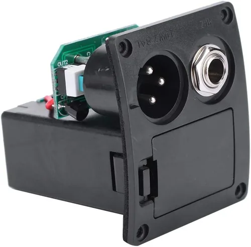 Vista 4 de Ecualizador de guitarra de 5 bandas, F-5T EQ ecualizador Pickup Tuner para guitarra acústica instrumento musical