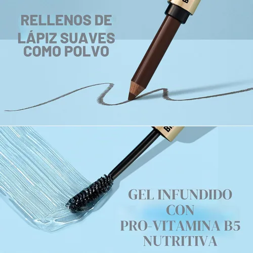Vista 11 de Revlon ColorStay - Lápiz y gel para cejas Fantasy, 001 rubio ceniza This brow product features a powder-soft pencil and a clear shaping gel to
