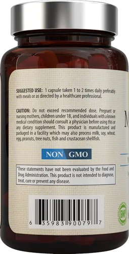 Vista 6 de Nature's Potent Suplementos de magnesio Citrato de magnesio y óxido de magnesio 500 mg Suplemento de magnesio vegano para mujeres y hombres