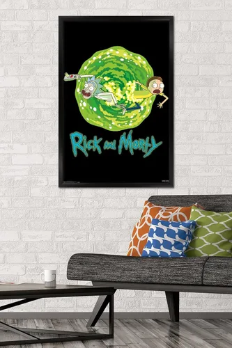 Vista 2 de Trends International Póster de pared de Pokémon Mega Evolutions 22.375 x 34 Versión con marco negro
