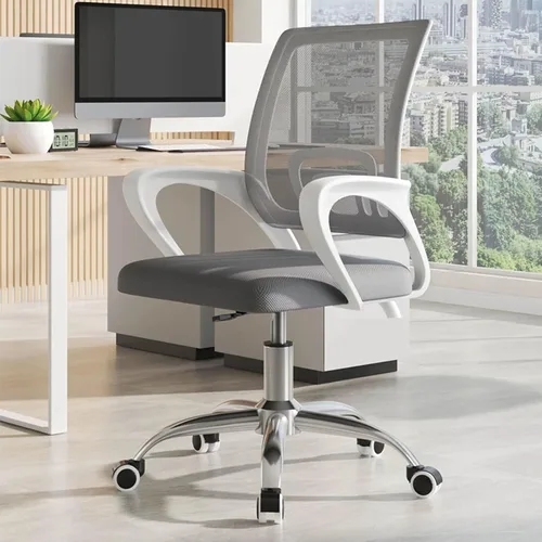 Vista 10 de Ergonomic Office Chair with Back Support, Extended Armrest Design Comfy Desk Chairs with Thickened Cushion and Stable Chassis, Comfortable Fit to