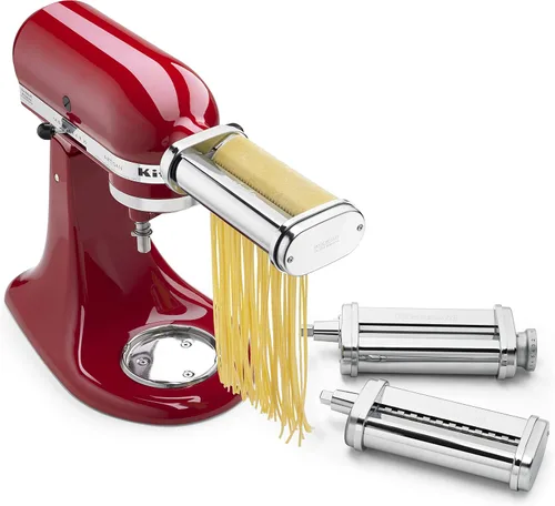 Vista 5 de KitchenAid Paquete de mini batidora de pie artesanal con rodillo de pasta y cortador