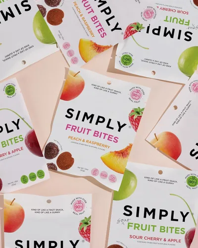 Vista 6 de Gominolas SIMPLY Really Real Hechas con fruta real Paquete variado 1.8 oz (paquete de 8) Sin azúcar de caña + Sin gluten + Kosher