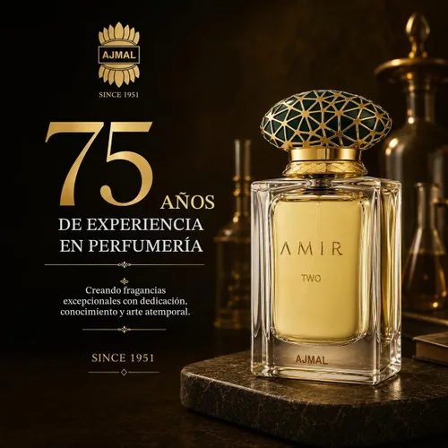 Vista 11 de Ajmal Amir Two EDP para unisex, ámbar almizclado cálido y picante, 1.69 fl oz