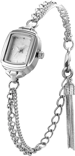 Vista 8 de ADSBIAOYE Reloj de cuarzo para mujer, delicado rectángulo, ultra fino, impermeable, elegante, analógico