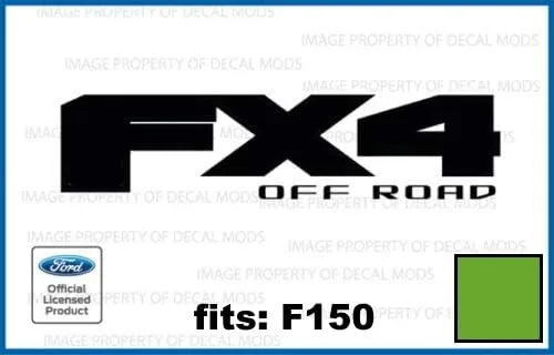 Vista 7 de FX4 Offroad Black (brillo) Calcomanías adhesivas compatibles con Ford F150 troquelado (2015-2020) - CB_Solid (juego de 2) con licencia oficial Negro