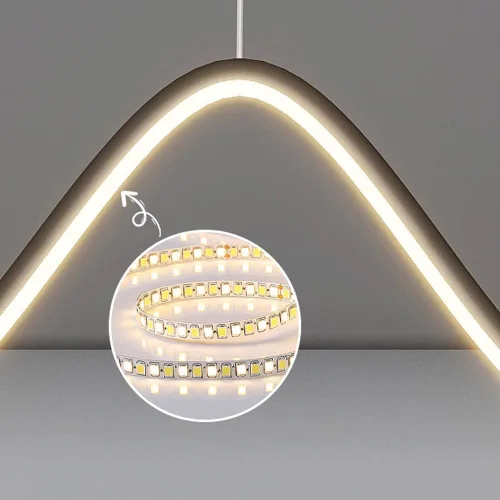 Vista 6 de Modern Simple LED Chandelier, Variable Light Ceiling Lamp Fixture, Chandelier Fixture, Height Adjustable, Used for Kitchen Island Dining Table Above