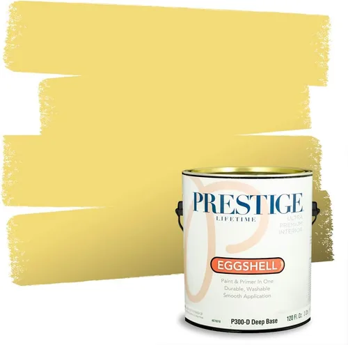 Vista 154 de PRESTIGE Pinturas de pintura exterior e imprimación en uno, 1 galón, plano, combinación comparable de Benjamin Moore* Pila de heno