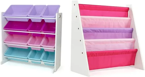 Vista 7 de Humble Crew Organizador moderno de juguetes con 12 contenedores, color espresso/blanco y Humble Crew, 4 niveles, estante de almacenamiento