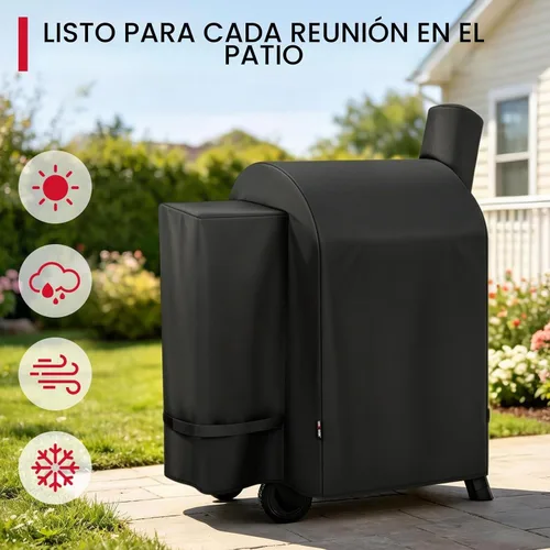 Vista 7 de Unicook Cubierta de parrilla para ahumador de pellets para Pro 22 Series