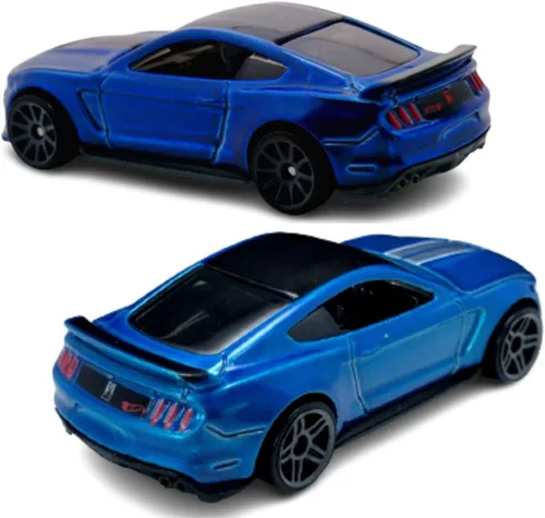 Vista 3 de Hot Wheels Ford Mustang Shelby GT500 2020, [azul] 248/25 Muscle Mania 1/10