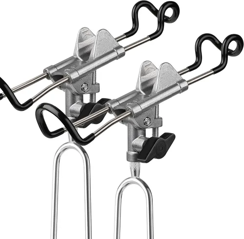 Vista 6 de Plusinno Soportes para cañas de pescar - Equipo actualizado de soporte para caña de pescar ajustable a 360 grados para orilla, playa, regalo
