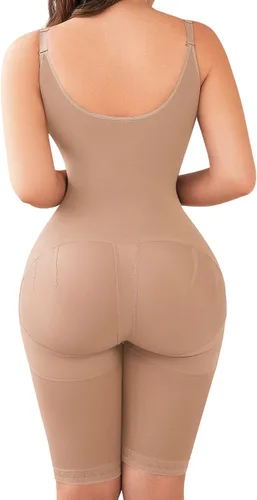Vista 5 de LadySlim by NuvoFit 203 Fajas Colombianas Reductoras Post Cirugía Levanta Cola Faja Postparto Body Shaper para Mujer