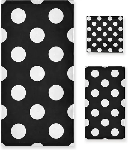 Vista 9 de Qilmy Juego de toallas de 3 piezas con la bandera estadounidense, absorbente y suave, juego de toallas decorativas para baño con toalla de baño
