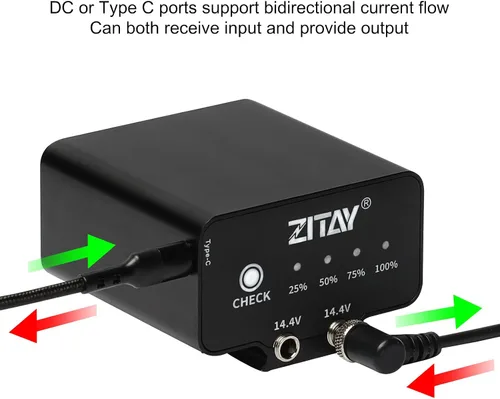Vista 5 de Batería externa de 95 WH compatible con cámara Blackmagic Pocket Cinema BMPCC 4K 4KPro 6K 6KPro NP-F570 4-5 horas