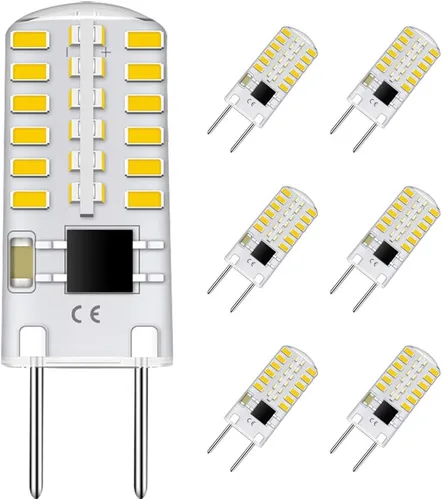 Vista 12 de TAIYALOO Bombilla LED G8 regulable de 3 W equivalente a bombilla halógena de 20 W-25 W, base T4 JCD tipo bi-pin G8, blanco natural 4000 K, bombilla