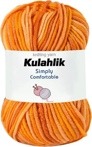 Vista 27 de 50g (1x50g) Hilo Acrílico para Crochet y Tejido, Hilo Degradado Colorido, 1 Rollo de Madejas, Hilo Acrílico Multicolor, Perfecto para Proyectos