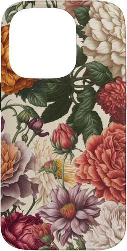 Vista 17 de Cute Flowers Vintage Botanical Floral Illustration Women Case for iPhone 17