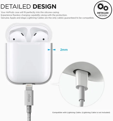 Vista 29 de elago AirPods - Funda de silicona para AirPods [Protección extra]