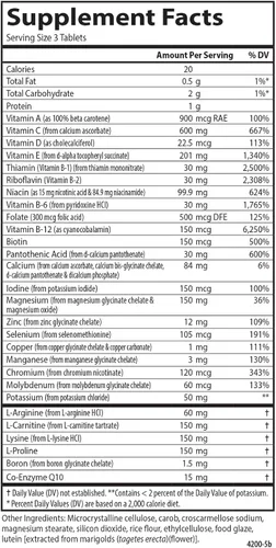 Vista 5 de Carlson - Cardio Complete, Multivitamínico Avanzado, Salud del Corazón, Apoyo Circulatorio, 90 Tabletas