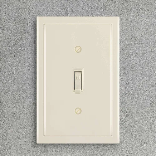 Vista 4 de Henne Bery Placa decorativa de pared con borde moderno, tapa de tomacorriente para cubrir enchufe, aleación de zinc maciza duradera