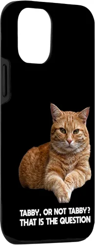 Vista 3 de iPhone 15 Naranja Tabby Cat Funny Meme Animal Lovers Estuche de regalo