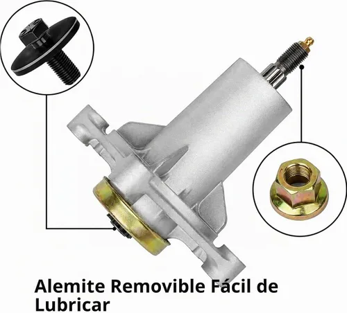 Vista 5 de Compatible con Husqvarna OEM - Conjunto de husillo de repuesto compatible con Ariens21546238, 21546299, 587819701. Compatible con modelos AYP de 42