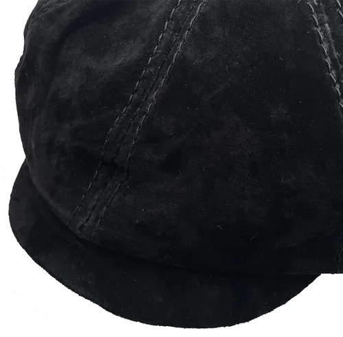 Vista 4 de Gorra plana de cuero Gatsby Ivy Golf Cabbie de 8 piezas para hombre