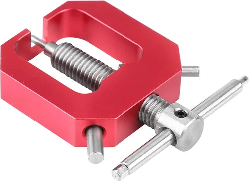 Vista 8 de Extractor de engranajes de motor, herramienta de extracción de engranajes de piñón de acero, accesorio de pieza RC para vehículos RC (rojo)