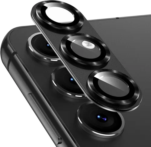 Vista 9 de Korecase Diseñado para Samsung Galaxy S23 Ultra Protector de lente de cámara Película de lente de vidrio templado, cubierta de cámara de metal