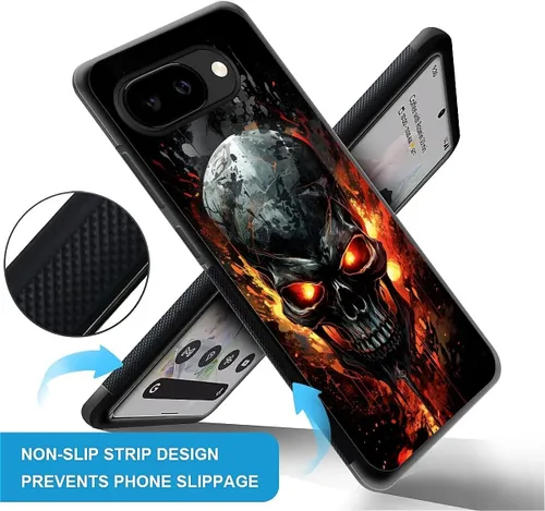 Vista 797 de Compatible con Google Pixel 4A 5G Mobile Case Creative Acrylic Panel trasero Silicona Protección Grip especialmente diseñado para Google Pixel 4A 5G