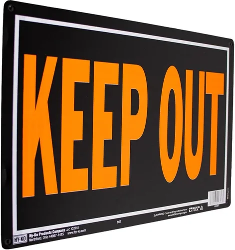 Vista 4 de Hy-Ko Products Keep Out